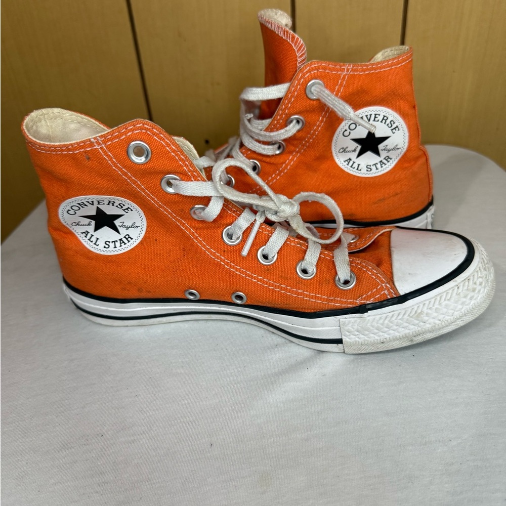 UNISEX Converse Vibrant Orange High-Tops